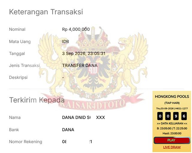 BUKTI JACKPOT KAISAR4DTOTO