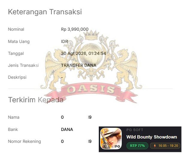 BUKTI JACKPOT OASISTOGEL