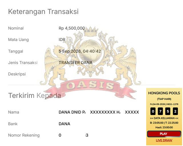 BUKTI JACKPOT OASISTOGEL