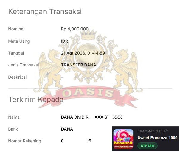 BUKTI JACKPOT OASIS TOGEL