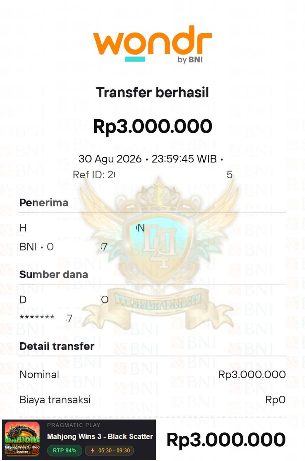 BUKTI JACKPOT DYNASTY4DTOTO