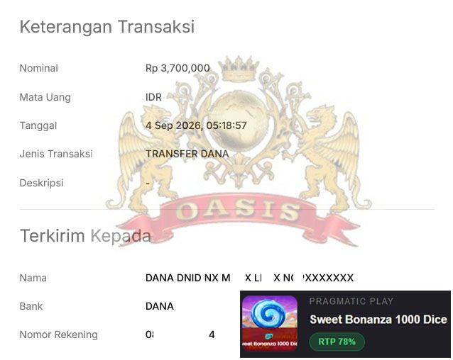BUKTI JACKPOT OASISTOGEL