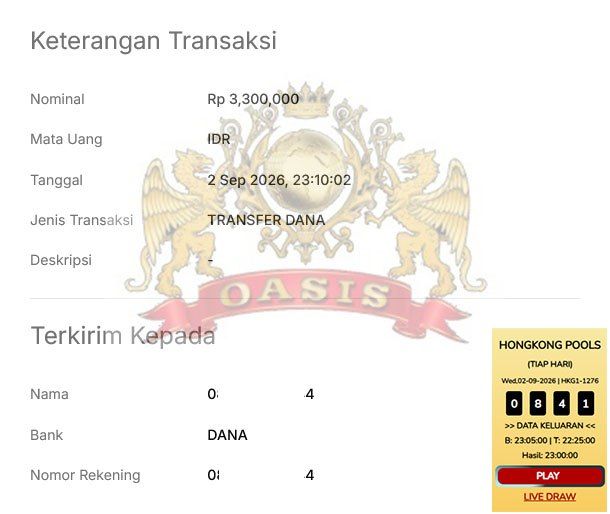 BUKTI JACKPOT OASISTOGEL