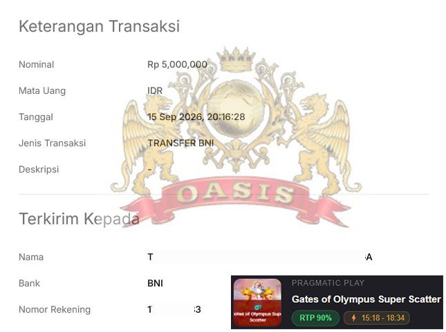 BUKTI JACKPOT OASISTOGEL 