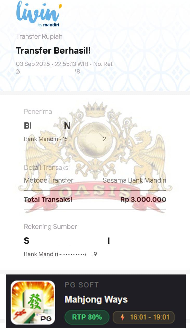 BUKTI JACKPOT OASISTOGEL