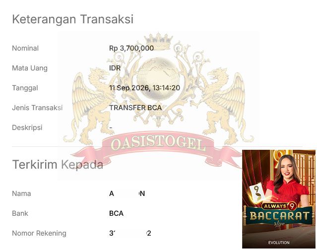 BUKTI JACKPOT OASISTOGEL