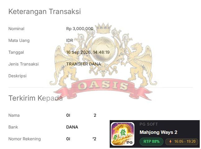 BUKTI JACKPOT OASISTOGEL 