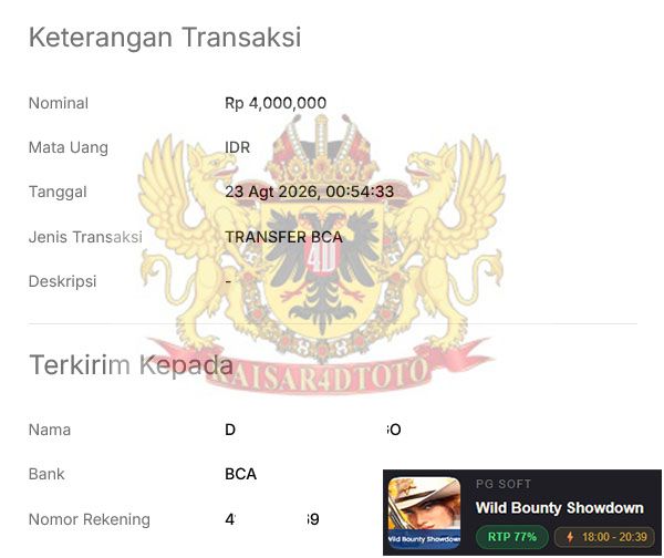 BUKTI JACKPOT KAISAR4DTOTO