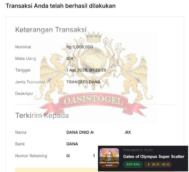 BUKTI JACKPOT OASIS TOGEL