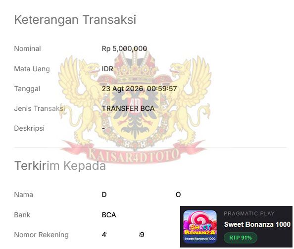 BUKTI JACKPOT KAISAR4DTOTO