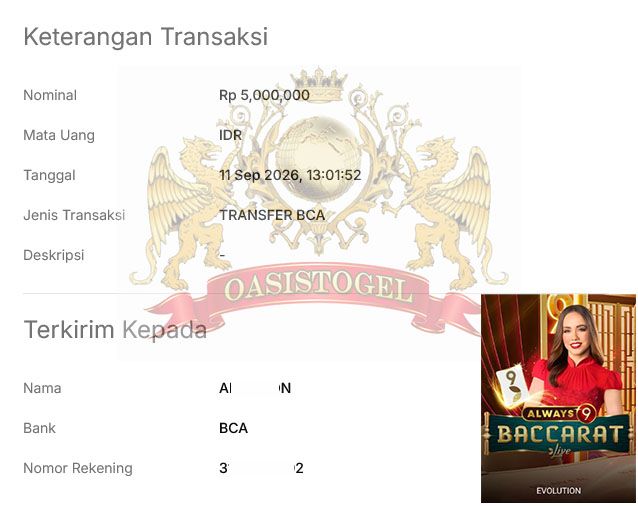 BUKTI JACKPOT OASISTOGEL
