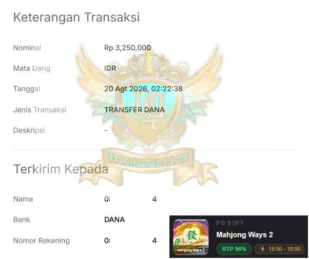BUKTI JACKPOT DYNASTY4DTOTO
