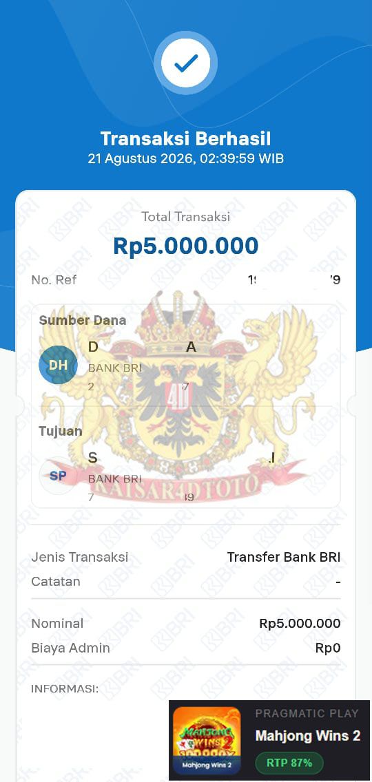 BUKTI JACKPOT KAISAR4DTOTO