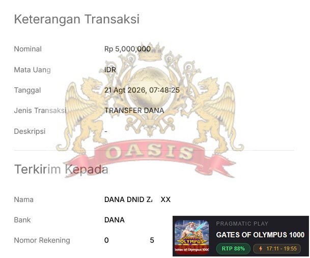 BUKTI JACKPOT OASIS TOGEL