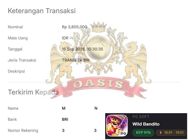 BUKTI JACKPOT OASISTOGEL 