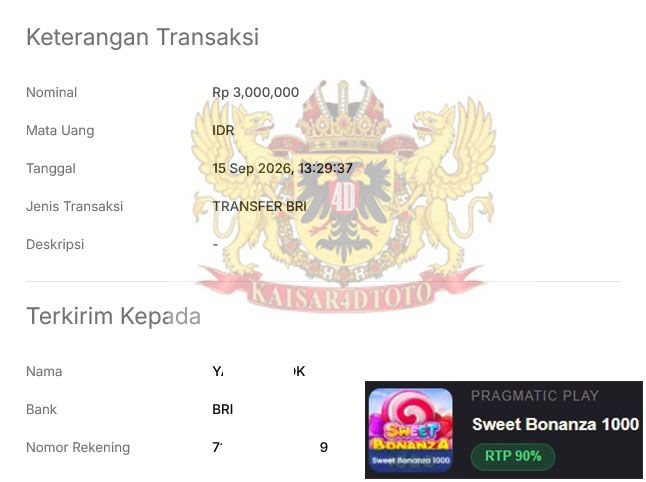 BUKTI JACKPOT KAISAR4DTOTO