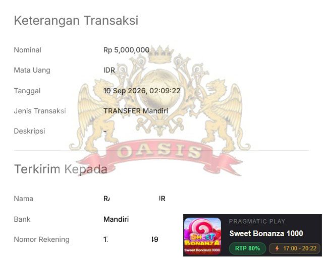BUKTI JACKPOT OASISTOGEL