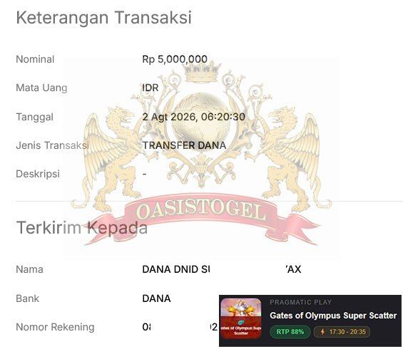BUKTI JACKPOT OASIS TOGEL