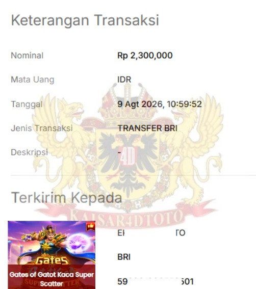 BUKTI JACKPOT KAISAR4DTOTO