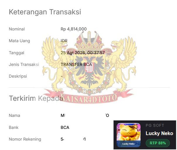 BUKTI JACKPOT KAISAR4DTOTO