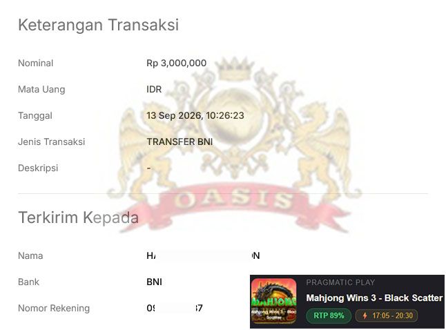 BUKTI JACKPOT OASISTOGEL 