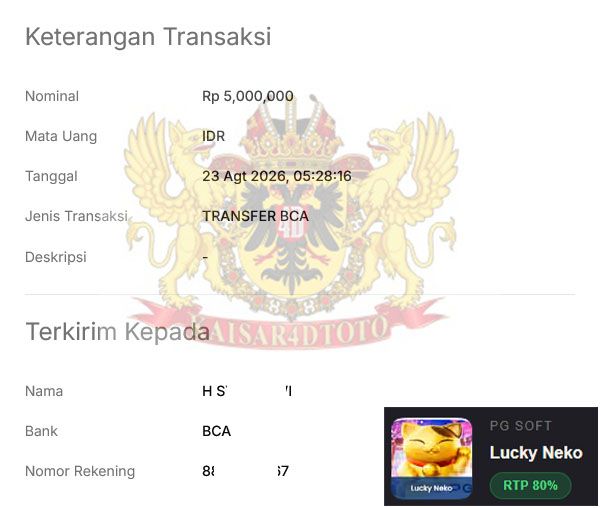 BUKTI JACKPOT KAISAR4DTOTO