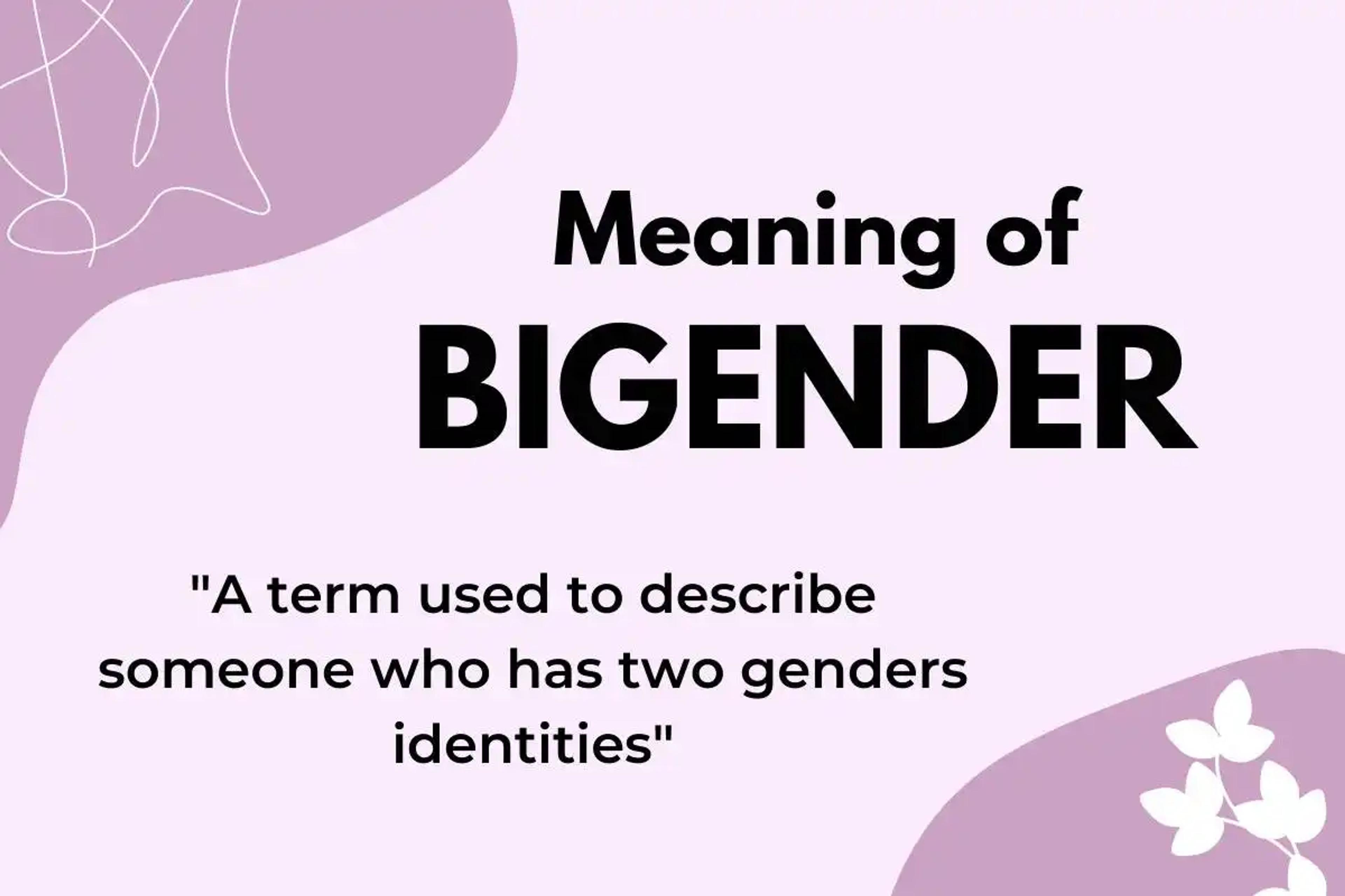 Meaning of bigender