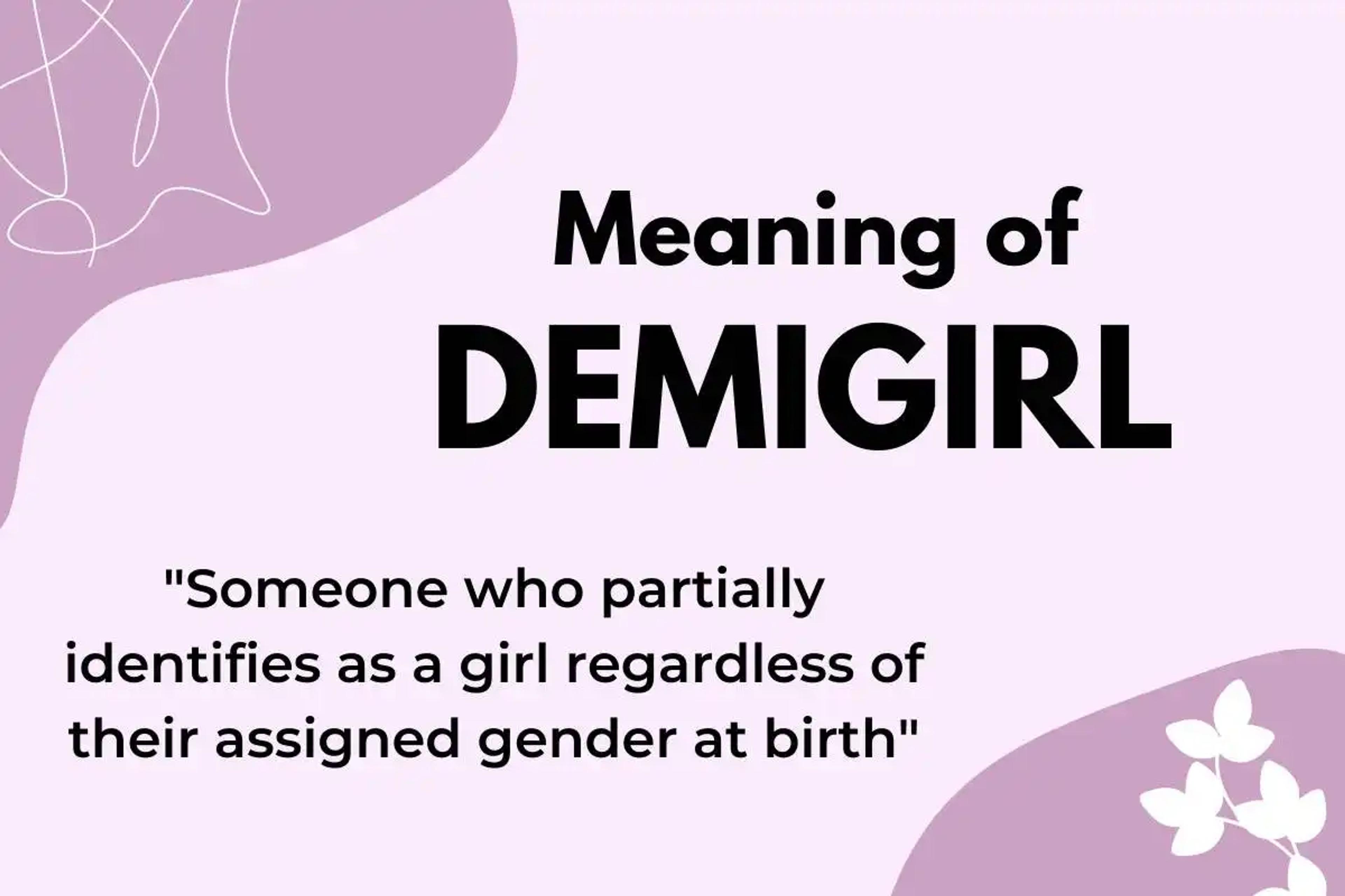 Meaning of demigirl
