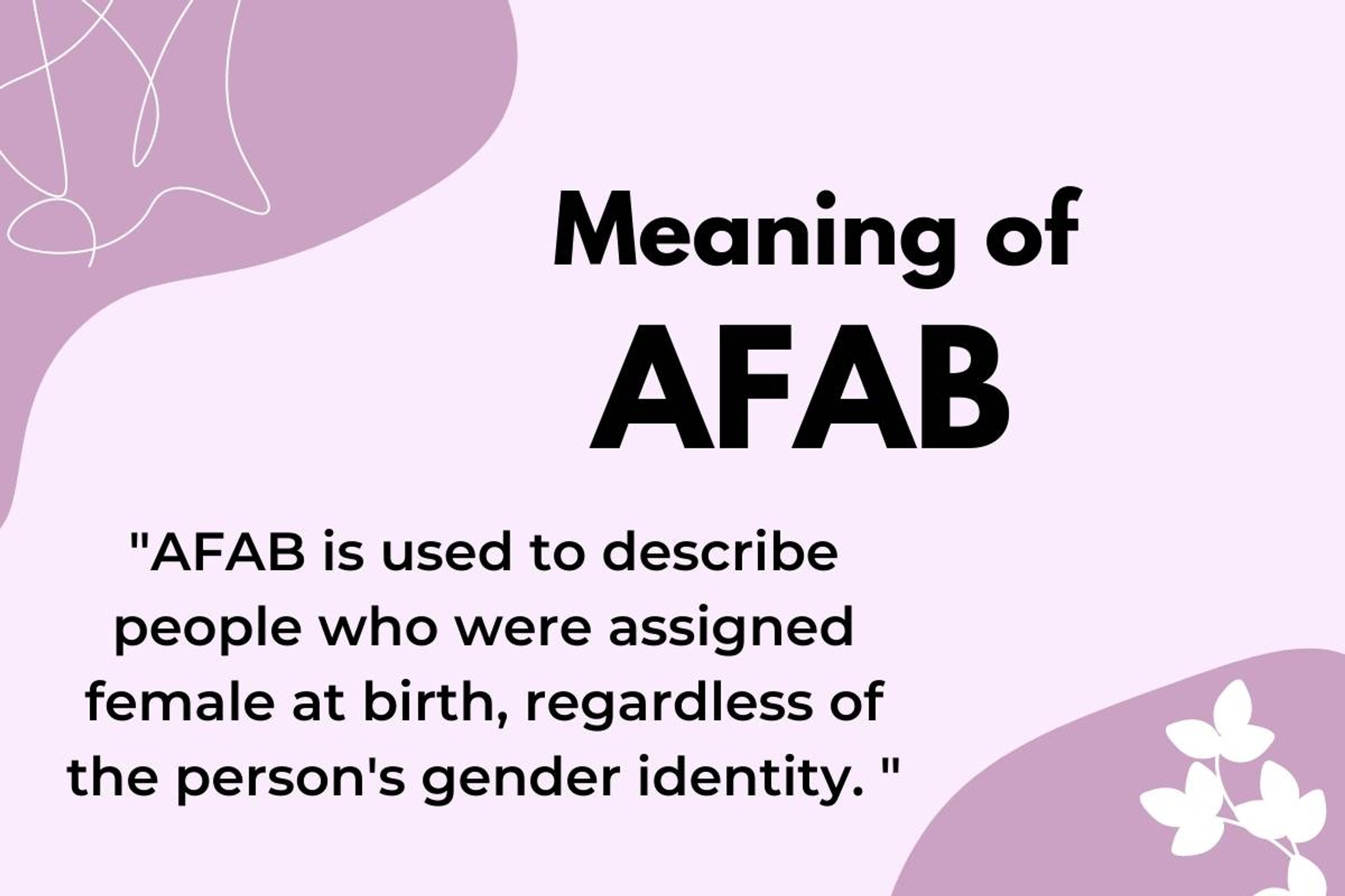 AFAB meaning