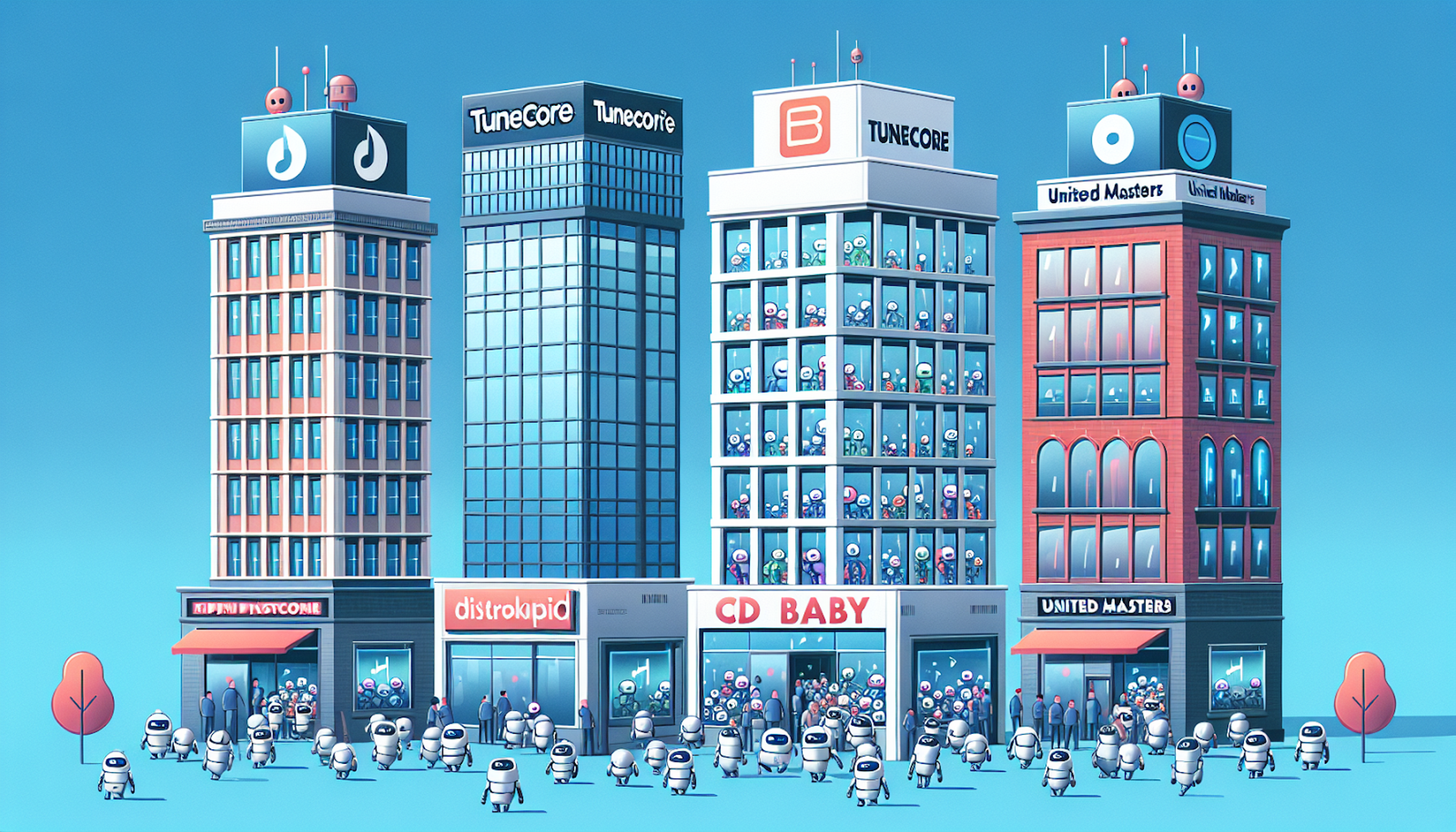 TuneCore vs. Competitors - DistroKid, CD Baby, United Masters