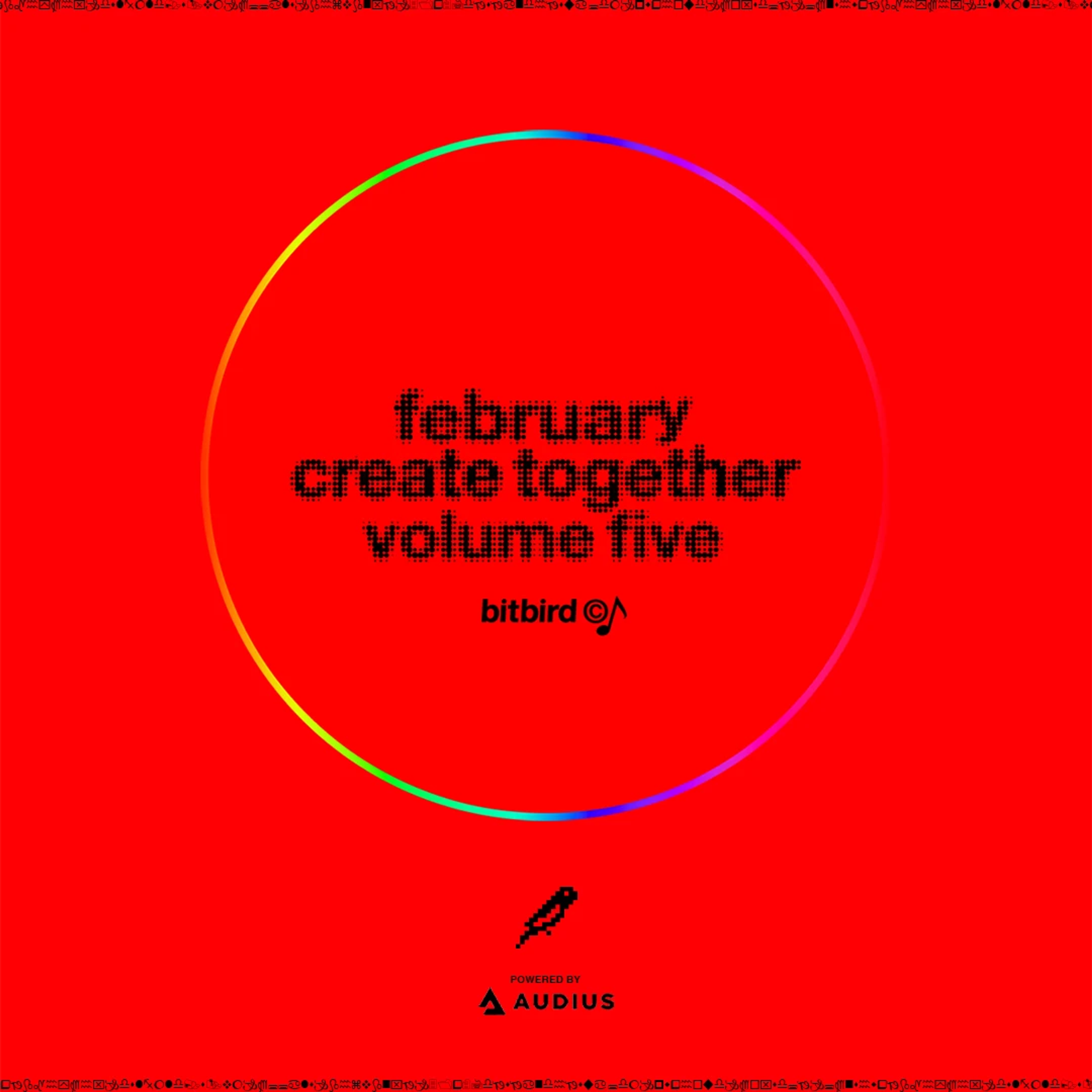 bitbird x audius - create together vol. 5 track artwork