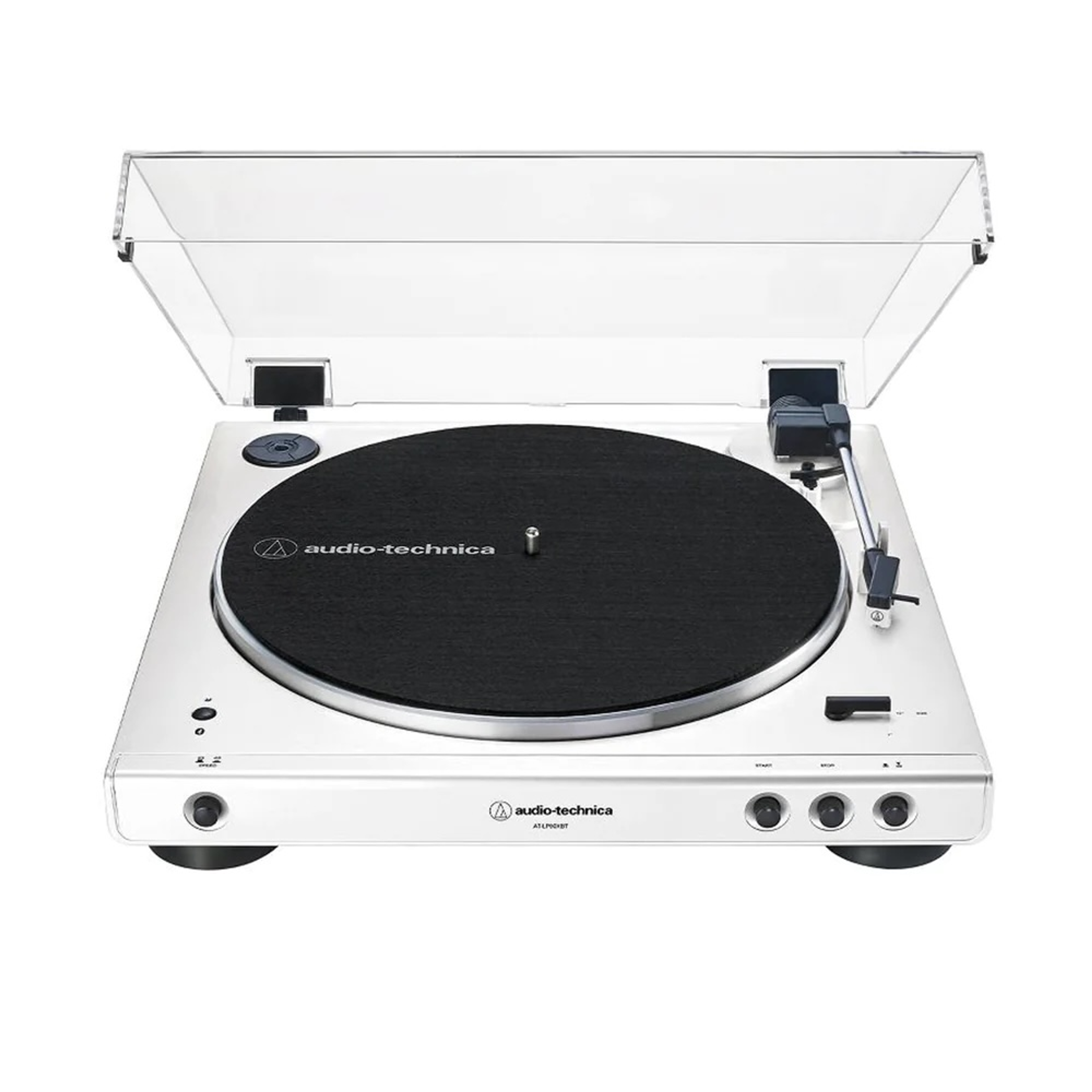 Turntable with headphones and microphone