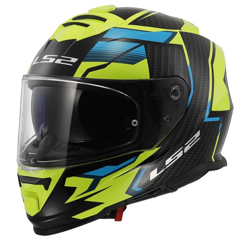 Kaciga LS2 Full Face FF800 STORM II TRACKER crno žuta sa naočarima