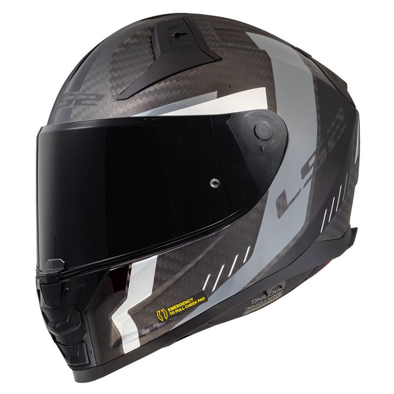Kaciga LS2 Full Face FF811 VECTOR II CARBON GRID crno siva sa naočarima - 1