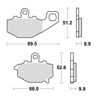 Disk pločice za motocikle TRW MCB662 ( ORGANIC )