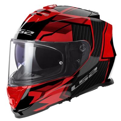 Kaciga LS2 Full Face FF800 STORM II  TRACKER crno crvena sa naočarima