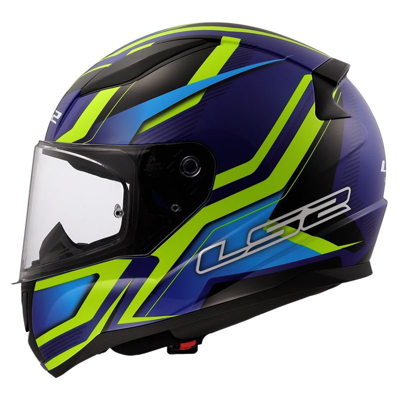 Kaciga LS2 Full Face FF353 Rapid II FLITZ žuto plava thumbnail 2