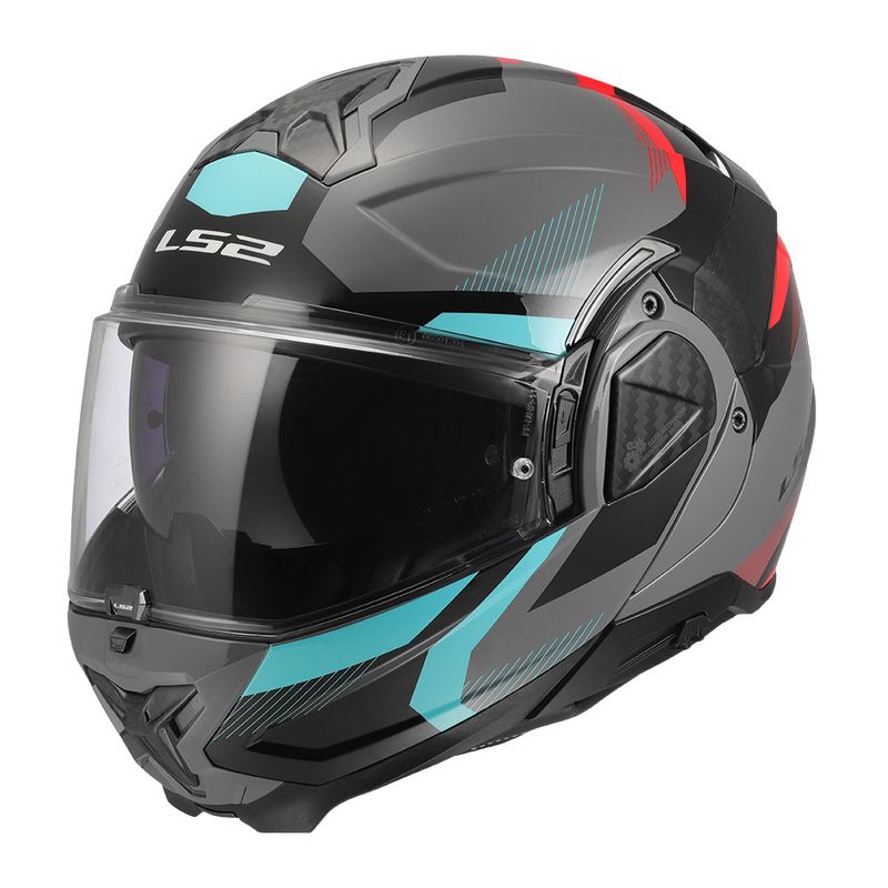 Kaciga LS2 Flip Up FF910 ADVANT II TRIPLE nardo sivo plava - 1