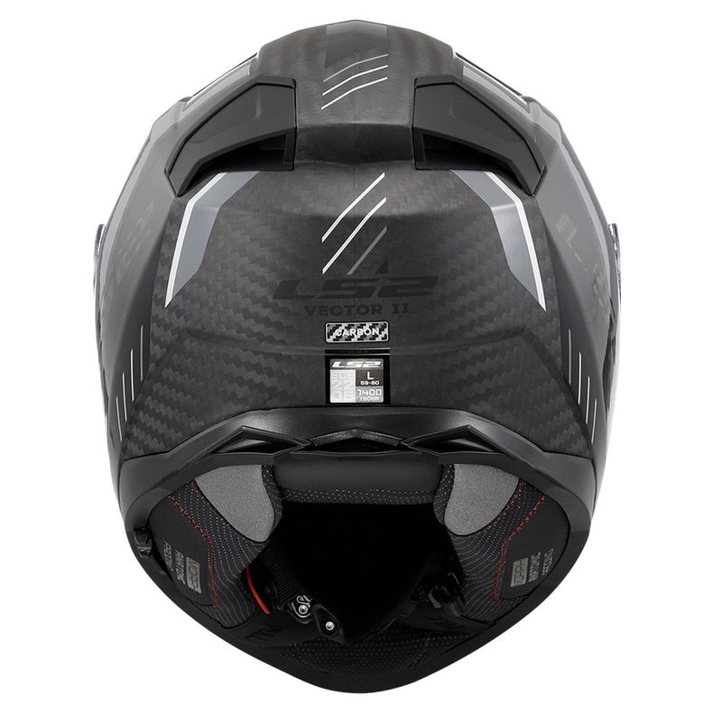 Kaciga LS2 Full Face FF811 VECTOR II CARBON GRID crno siva sa naočarima thumbnail 3