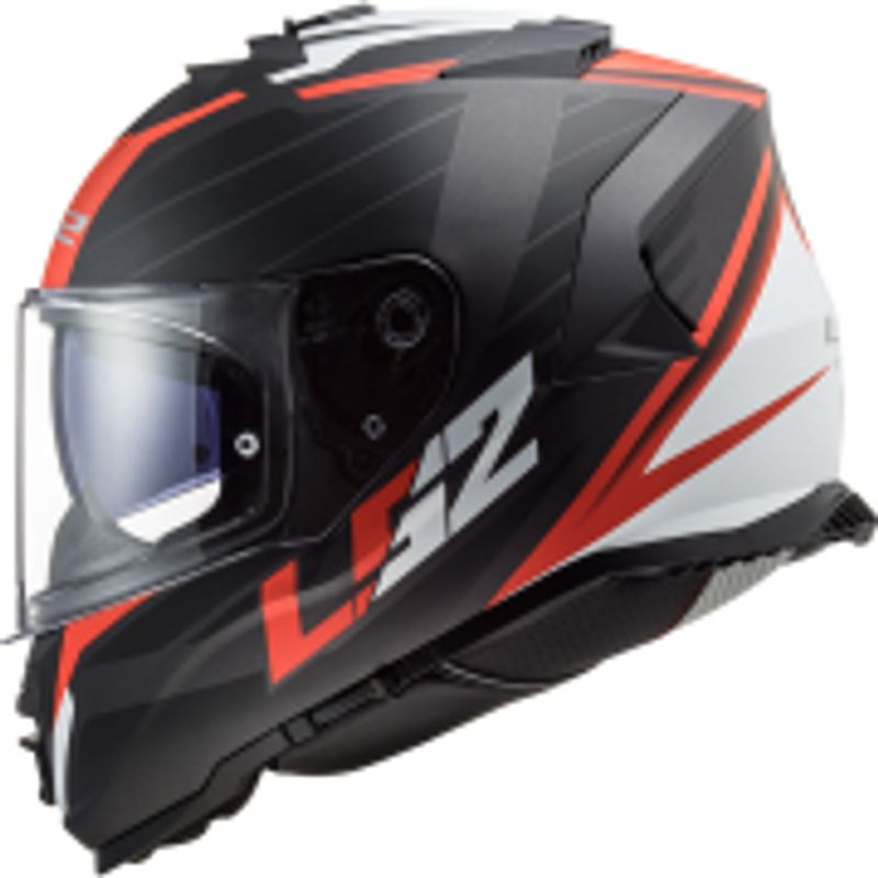 Kaciga LS2 Full Face FF800 STORM II NERVE mat crno crvena sa naočarima thumbnail 2