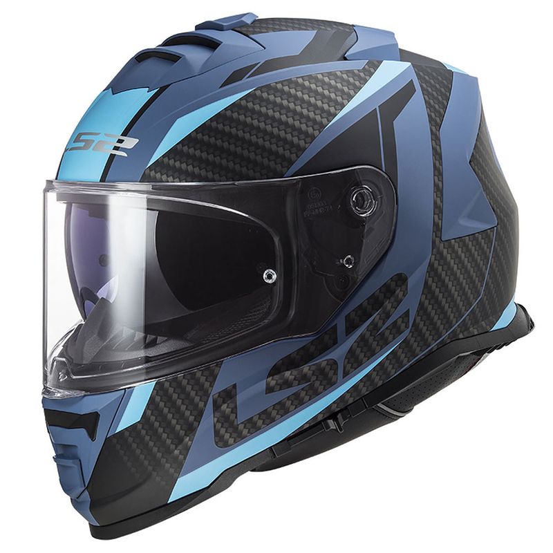 Kaciga LS2 Full Face FF800 STORM II RACER mat crno plava sa naočarima - 1