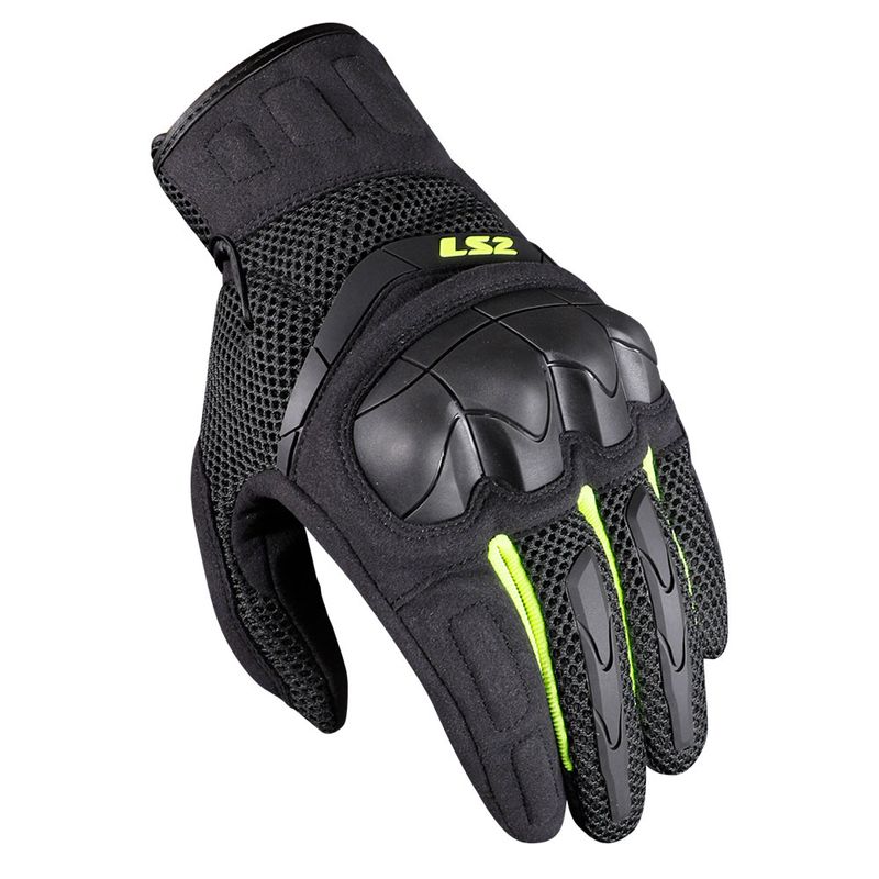 Rukavice LS2 KUBRA ANTHRACITE muške žute - 1