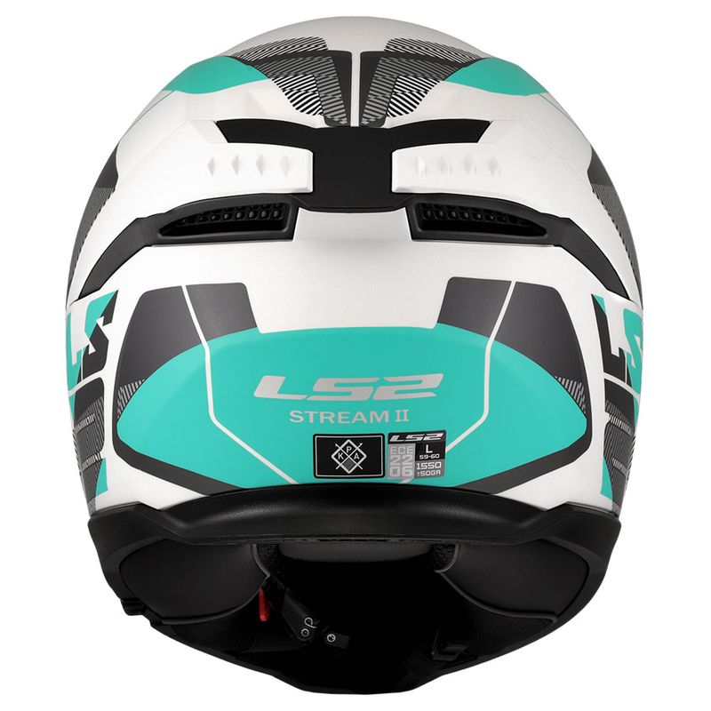 Kaciga LS2 Full Face FF808 STREAM II ROAD CYAN belo plava sa naočarima thumbnail 4