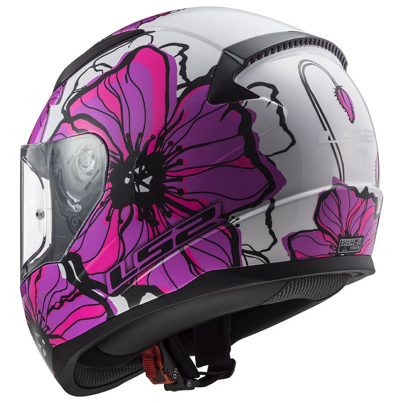 Kaciga LS2 Full Face FF353 Rapid II POPPIES roza thumbnail 3