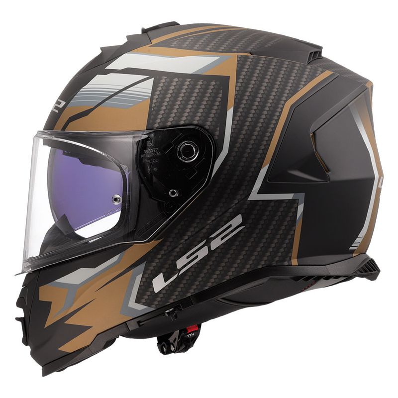 Kaciga LS2 Full Face FF800 STORM II TRACKER crno zlatna thumbnail 2