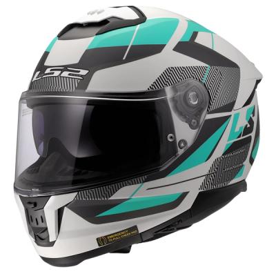 Kaciga LS2 Full Face FF808 STREAM II ROAD CYAN belo plava sa naočarima