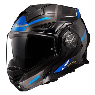 Kaciga LS2 Flip Up FF901 ADVANT X SPECTRUM crno plava sa naočarima