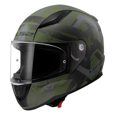 Kaciga LS2 Full Face FF353 Rapid II THUNDER BIRDS vojno zelena