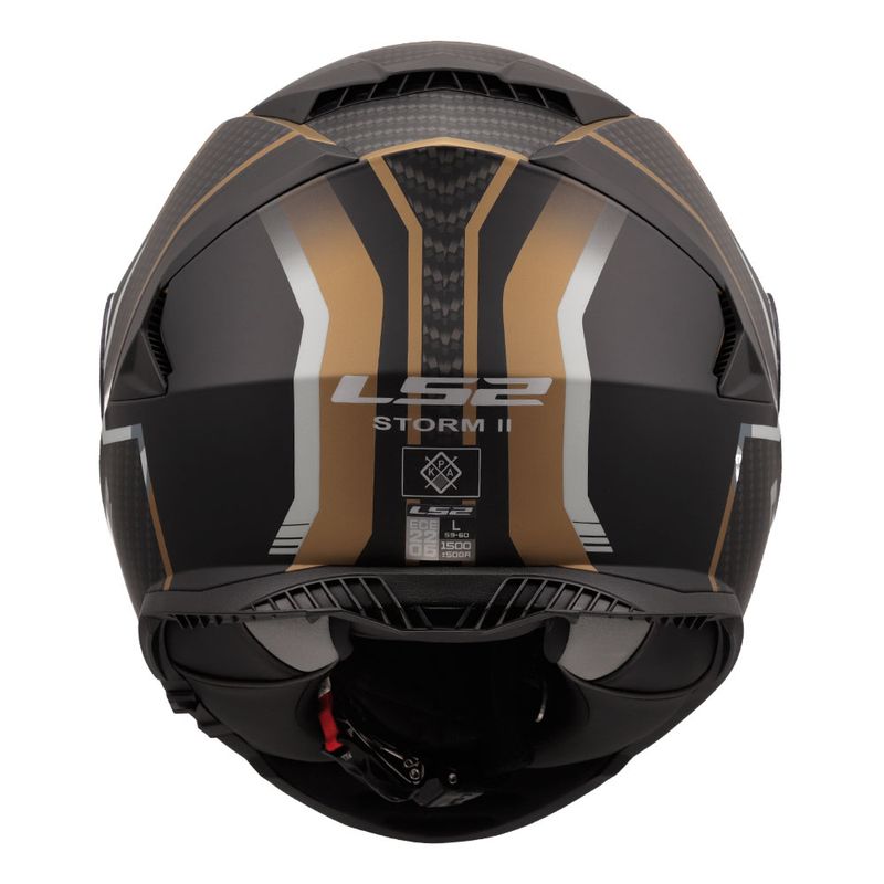 Kaciga LS2 Full Face FF800 STORM II TRACKER crno zlatna thumbnail 4