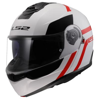 Kaciga LS2 Flip Up FF908 STROBE II AUTOX belo crvena sa naočarima